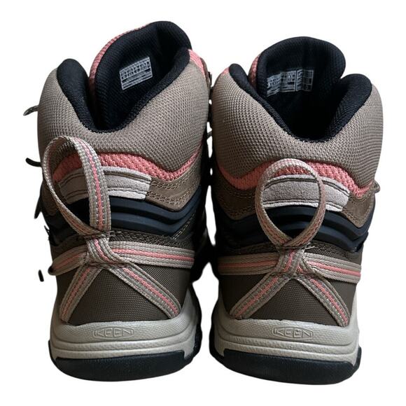 Keen Brown & Pink Waterproof Hiking Boots - Women's Size 8.5 - Picture 5 of 13
